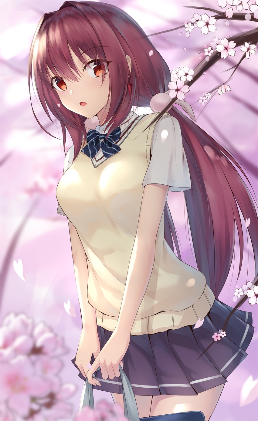 scathach (fate and 1 more) drawn by feng_mouren