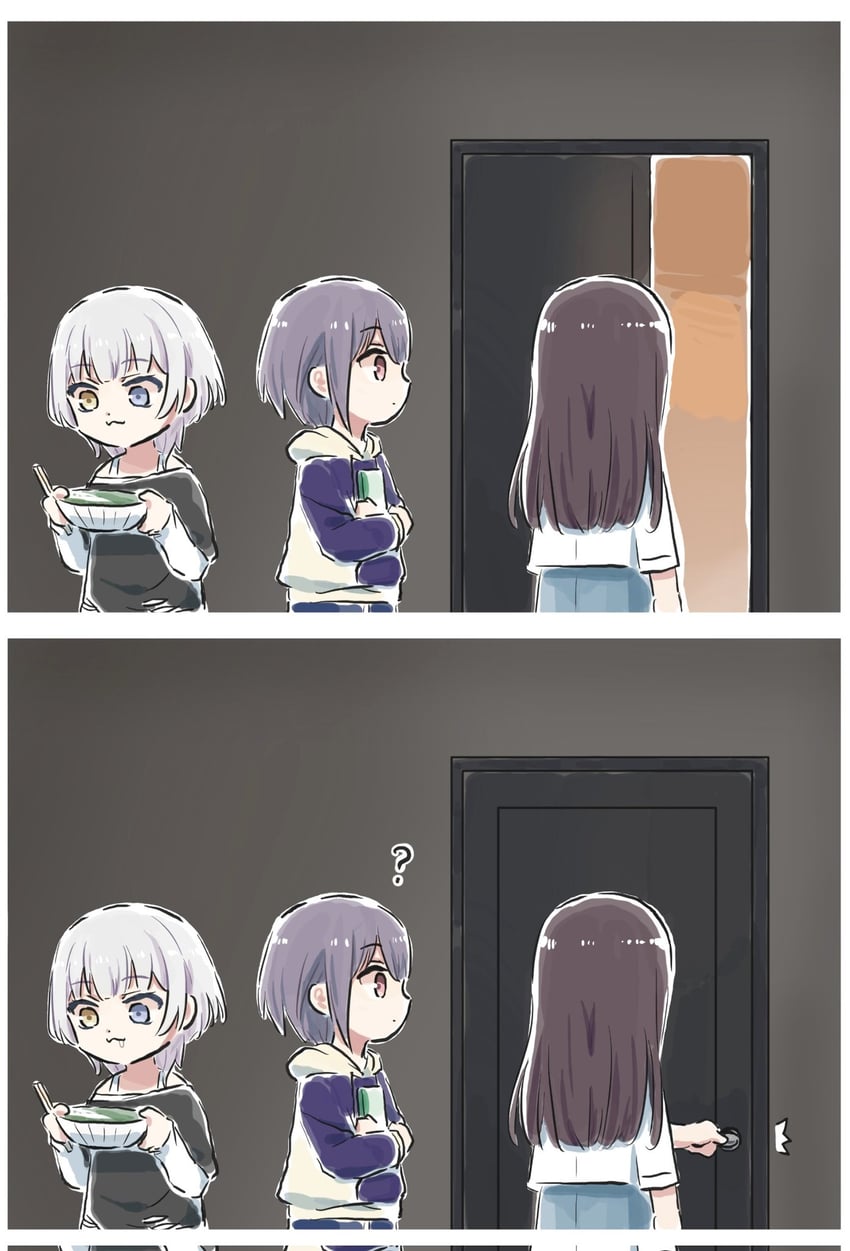 shiina taki, takamatsu tomori, and kaname raana (bang dream! and 1 more) drawn by lyy
