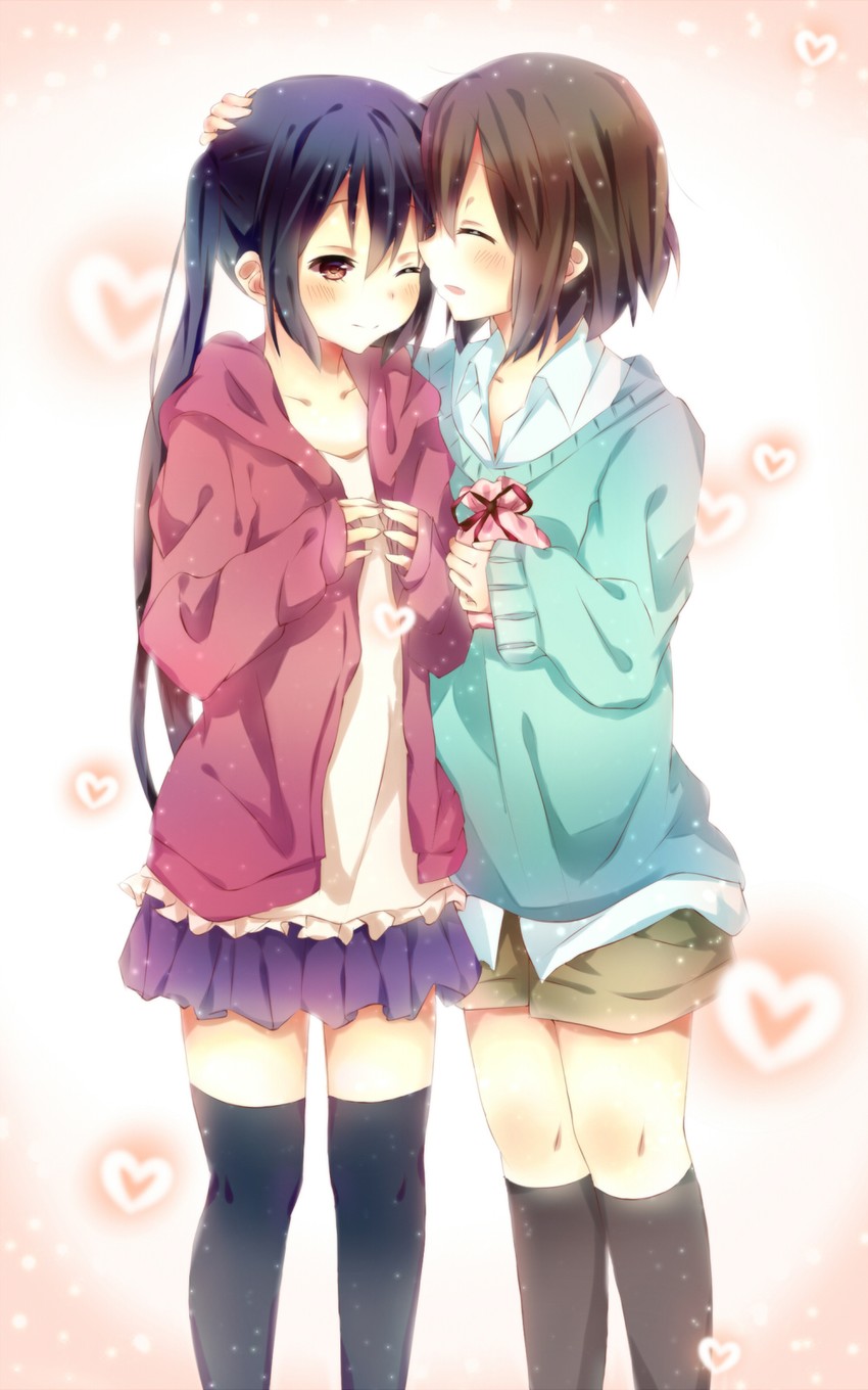 nakano azusa and hirasawa yui (k-on!) drawn by saya_(ccmkk54)