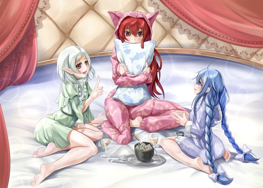 roxy migurdia, eris greyrat, and sylphiette (mushoku tensei) drawn by touke
