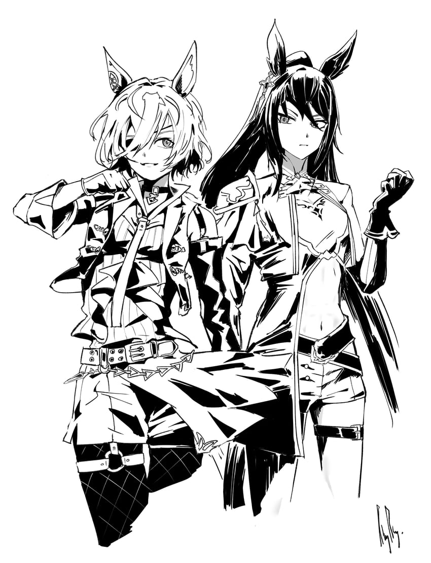 tanino gimlet and symboli kris s (umamusume) drawn by ringring_(artist)