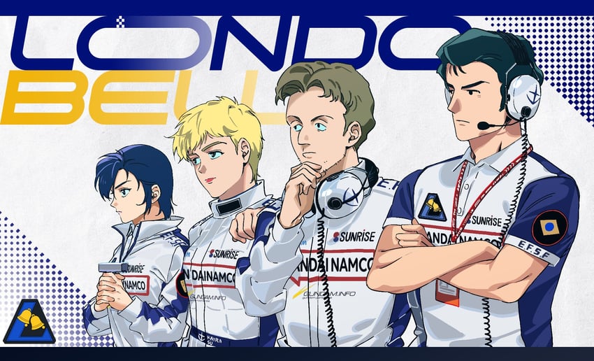 bright noa, chan agi, astonaige medoz, and kayra su (gundam and 1 more) drawn by dnwn_stone