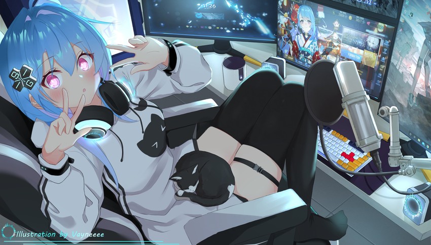 manjuu, helena, saratoga, and u-110 (azur lane) drawn by vayneeeee