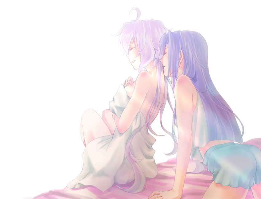 yukine chris and kazanari tsubasa (senki zesshou symphogear) drawn by s_(sss9_013)