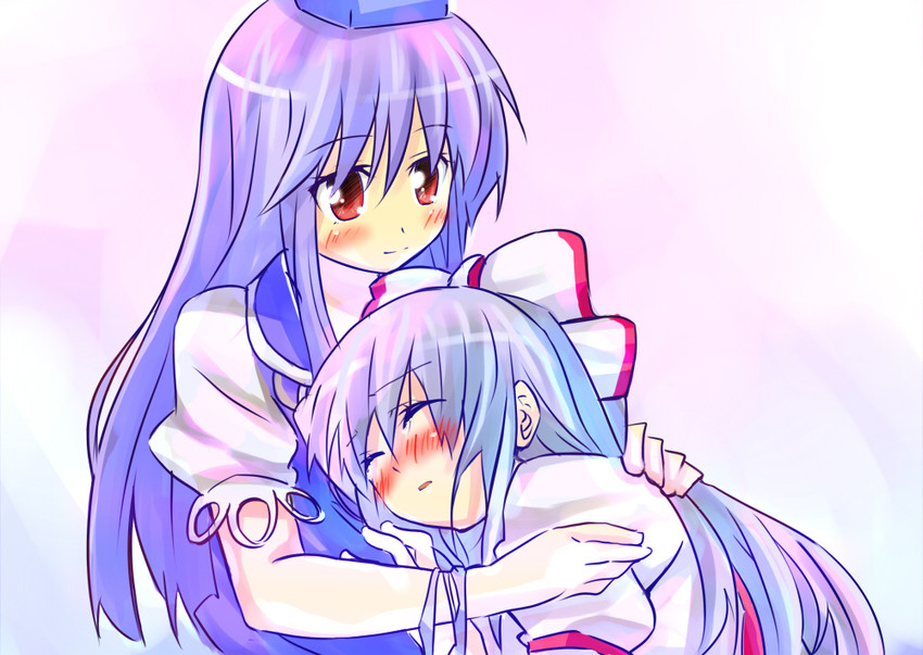 fujiwara no mokou and kamishirasawa keine (touhou) drawn by ema20