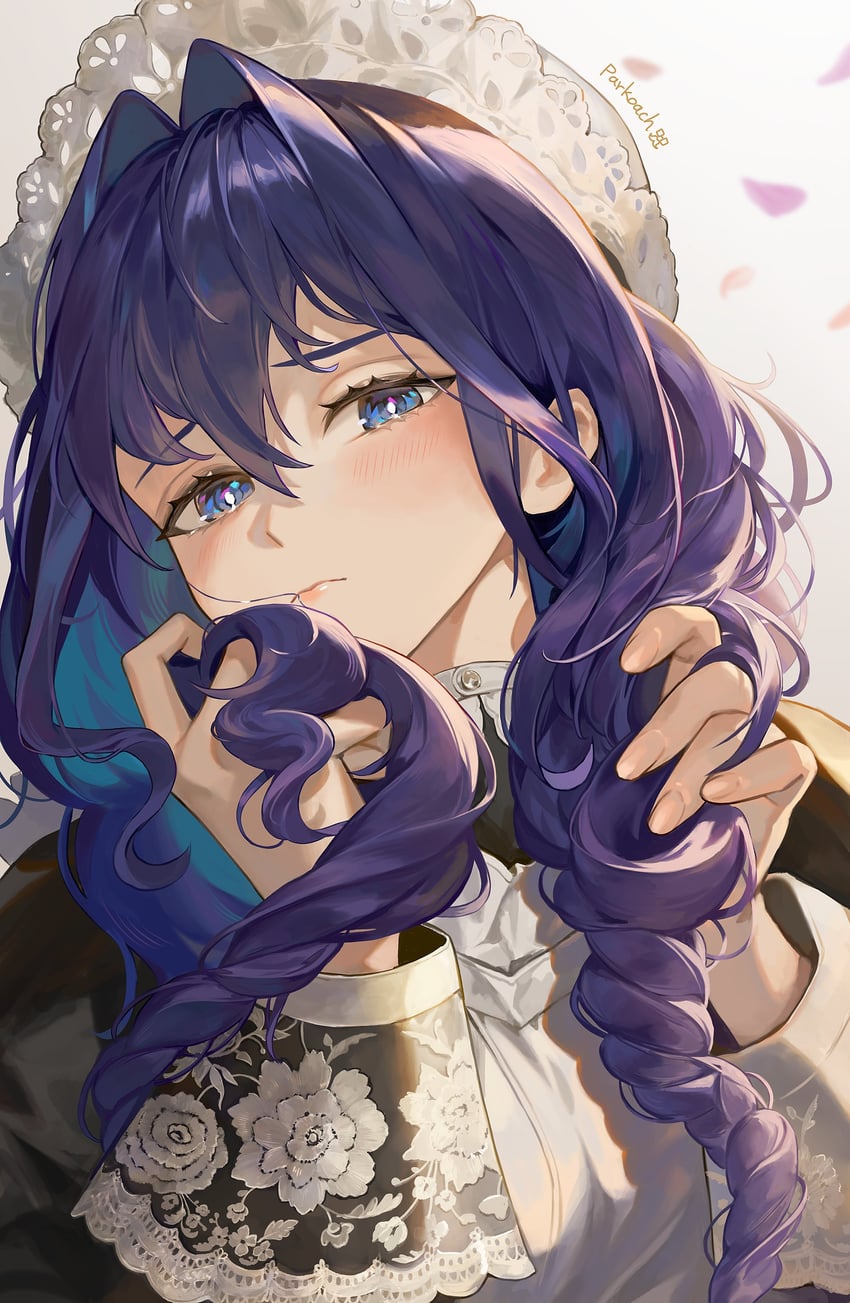 ouro kronii (hololive and 1 more) drawn by santafe99