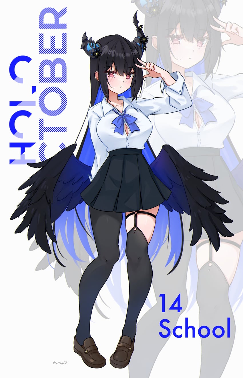 nerissa ravencroft (hololive and 1 more) drawn by magui3