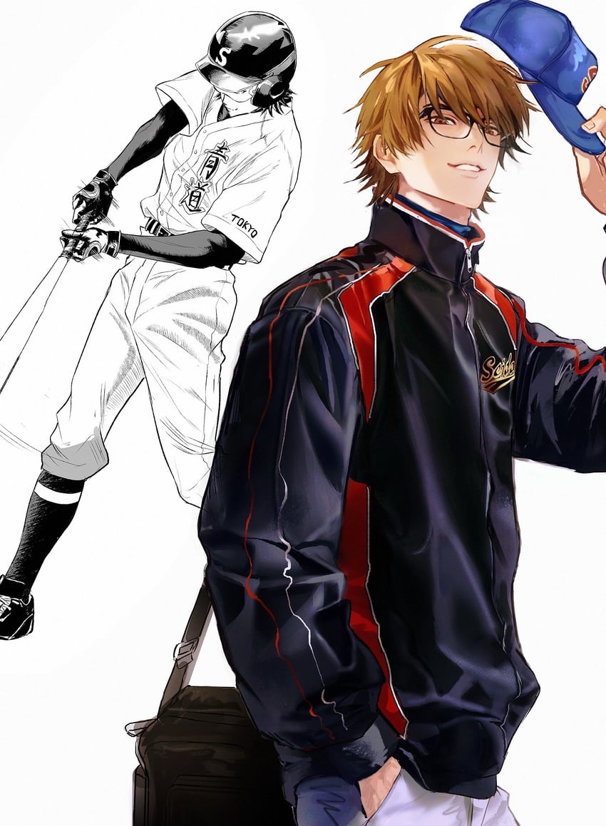 miyuki kazuya (ace of diamond) drawn by yiuuohyhgrd