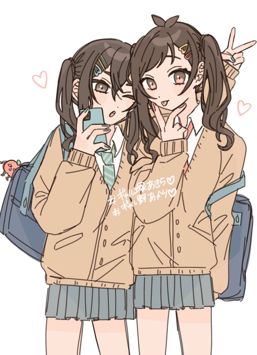 sunazuka akira and tsujino akari (idolmaster and 1 more) drawn by hamuchosu