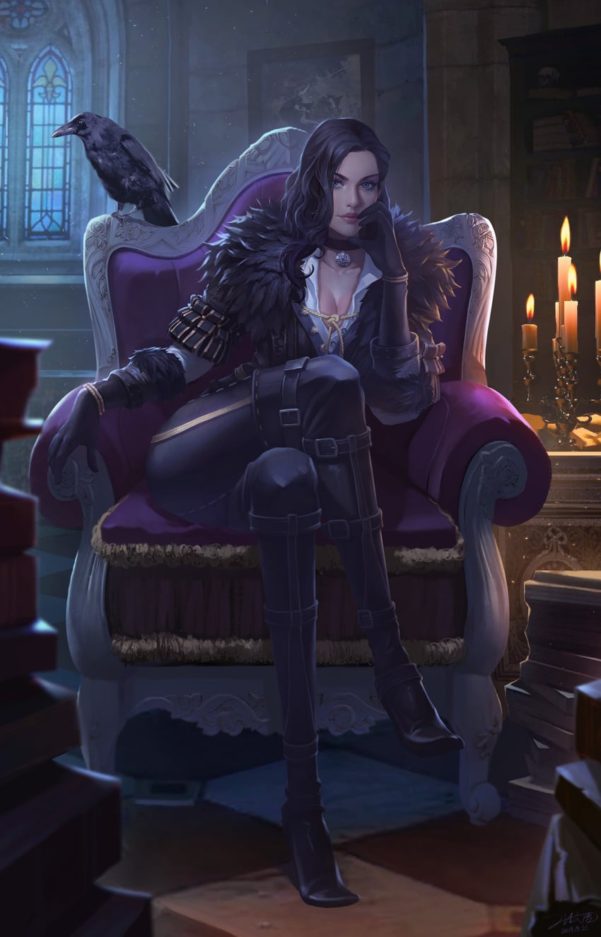 yennefer of vengerberg (the witcher and 1 more) drawn by wenhao_zhang