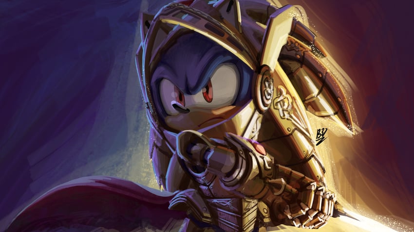 sonic the hedgehog, caliburn, and excalibur sonic (sonic and 1 more) drawn by lazerpotaters
