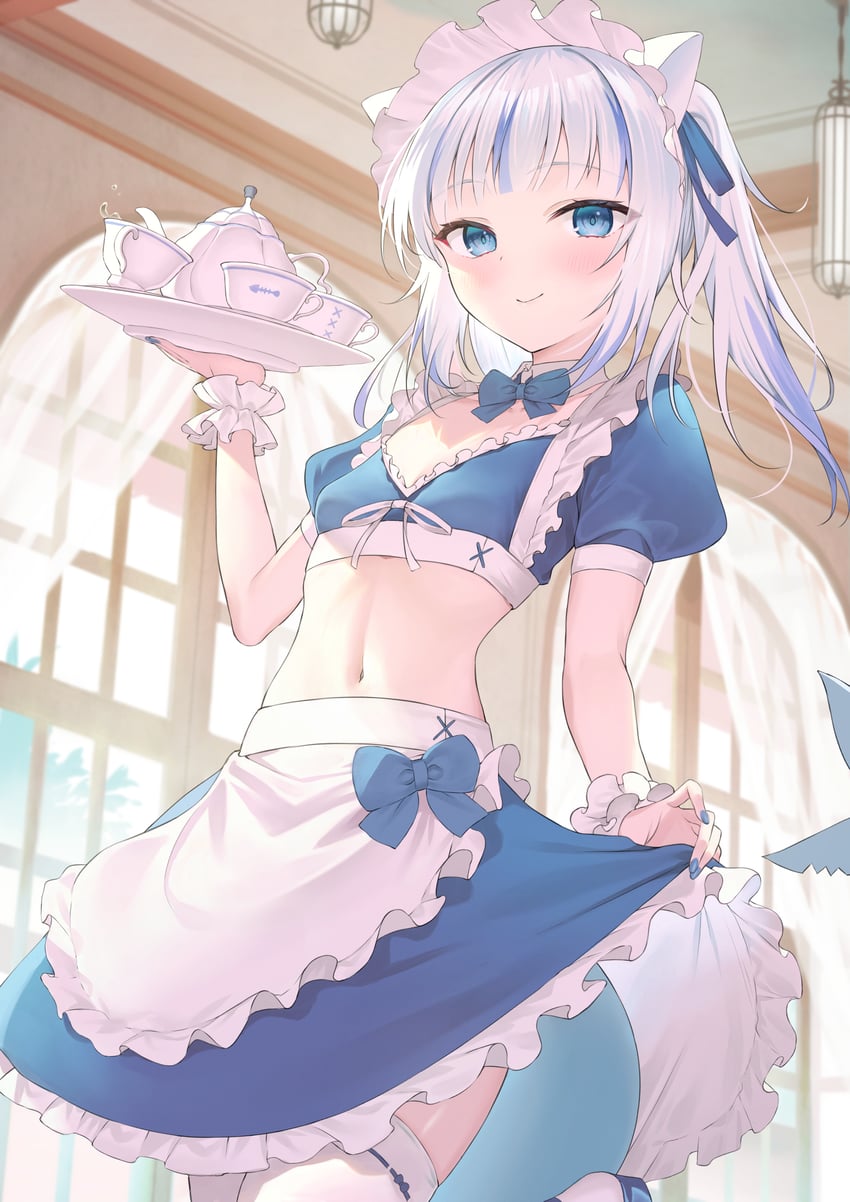 gawr gura (hololive and 1 more) drawn by takumi11