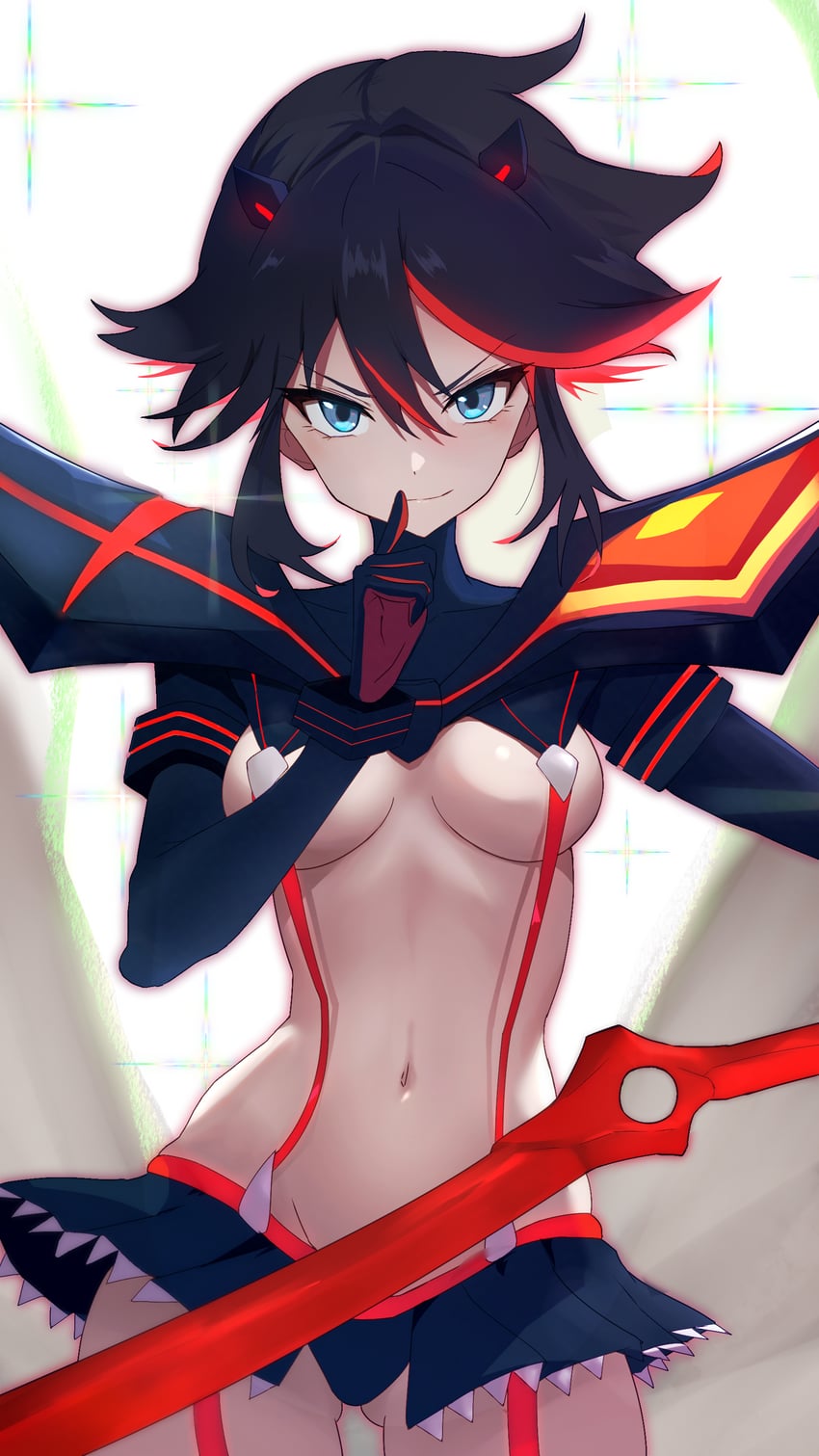 matoi ryuuko and senketsu (kill la kill) drawn by ryokuchabushi