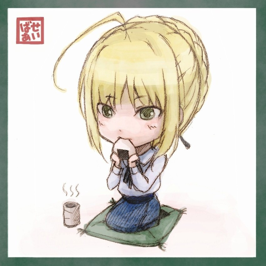 artoria pendragon and saber (fate and 1 more) drawn by lif_(lif_&_ref)