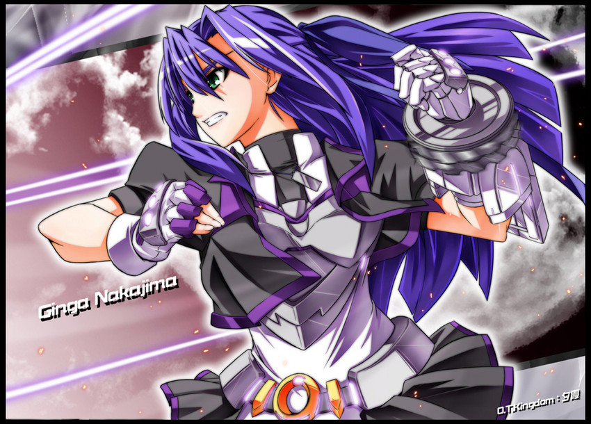 ginga nakajima and revolver knuckle (lyrical nanoha and 1 more) drawn by yuuka_(o.t.kingdom)