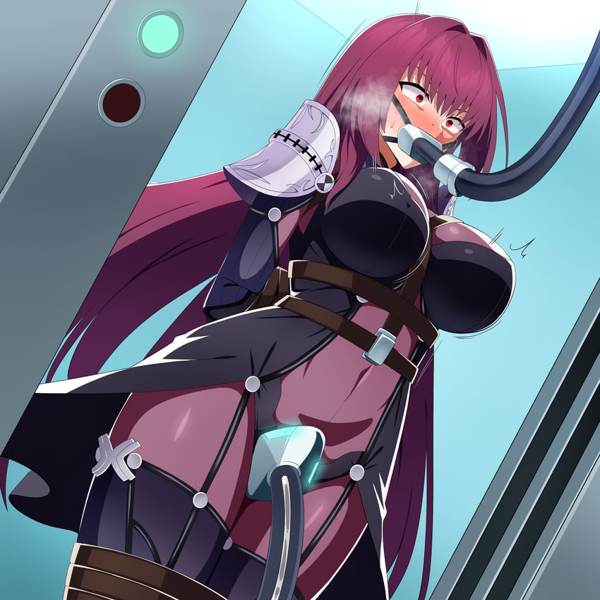 scathach (fate and 1 more) drawn by amibanottoki