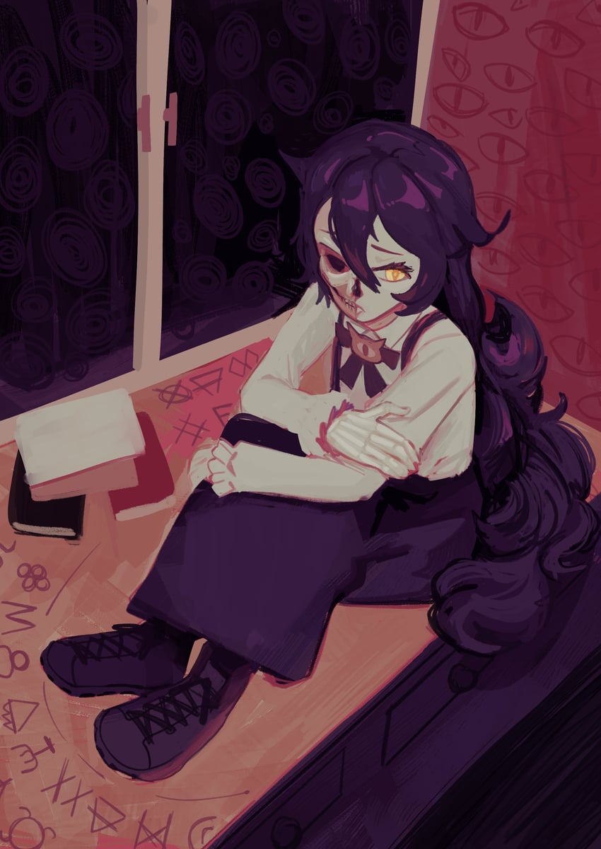 grimmi (indie virtual youtuber and 1 more) drawn by fridge_(fridgedraws)