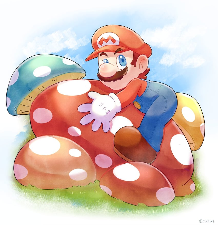 mario (mario and 1 more) drawn by co_co_mg