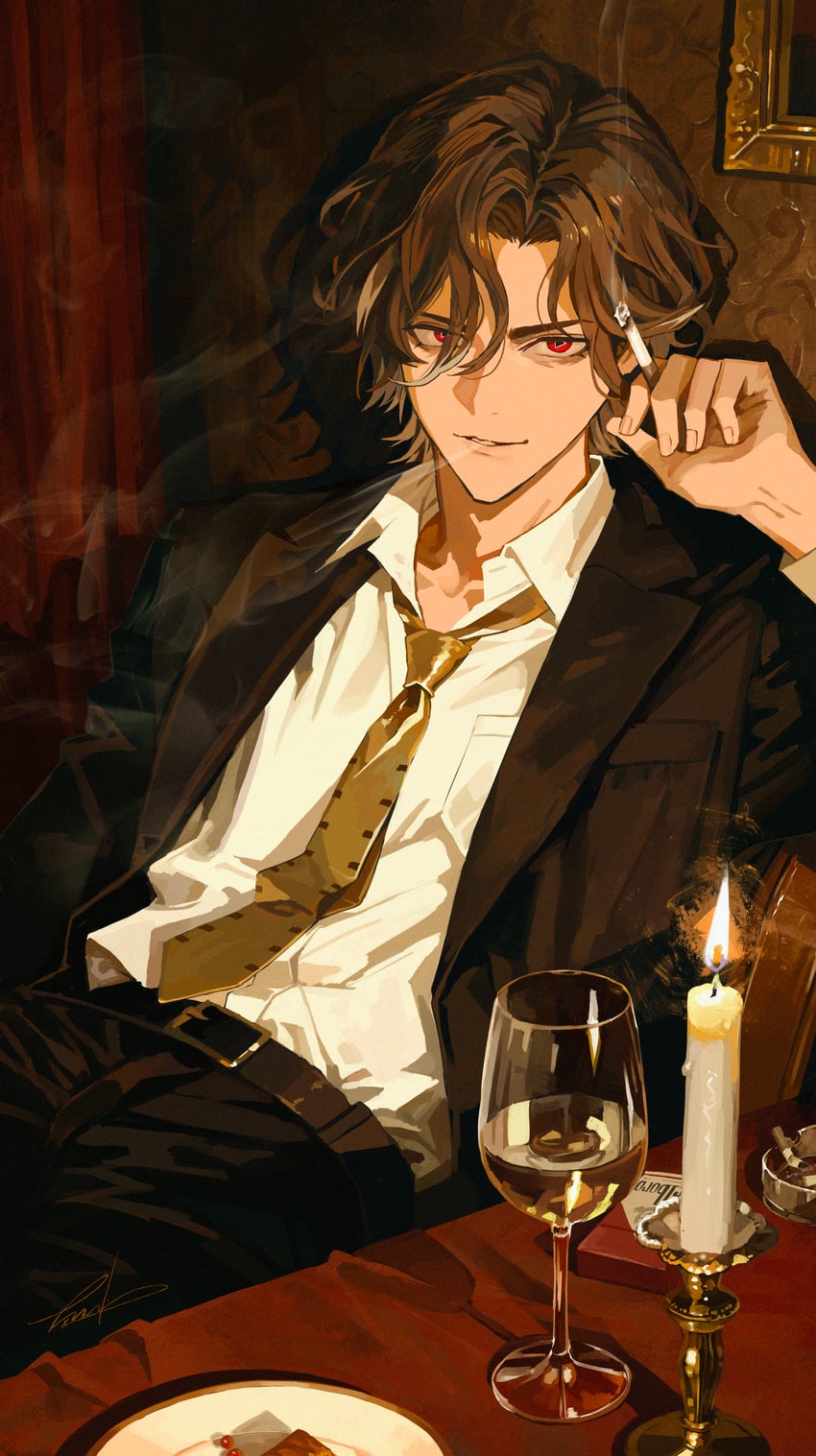 mr. reca (honkai and 1 more) drawn by maria_(maria_rose)