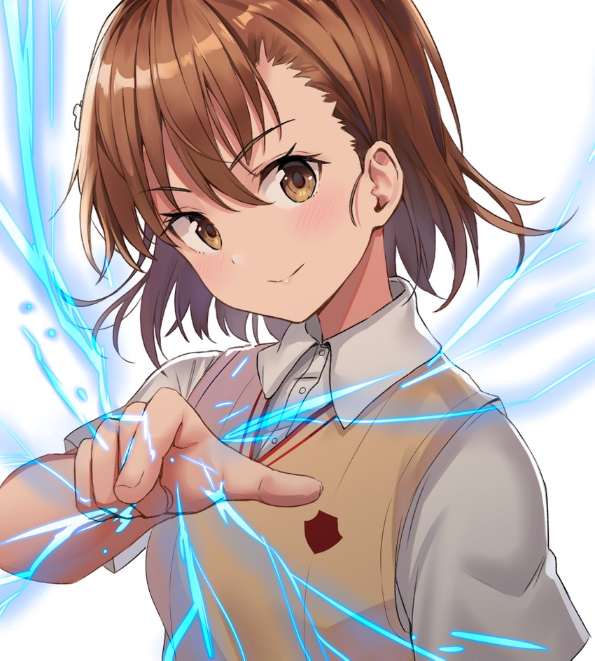 misaka mikoto (toaru majutsu no index and 1 more) drawn by hiroki_(hirokiart)