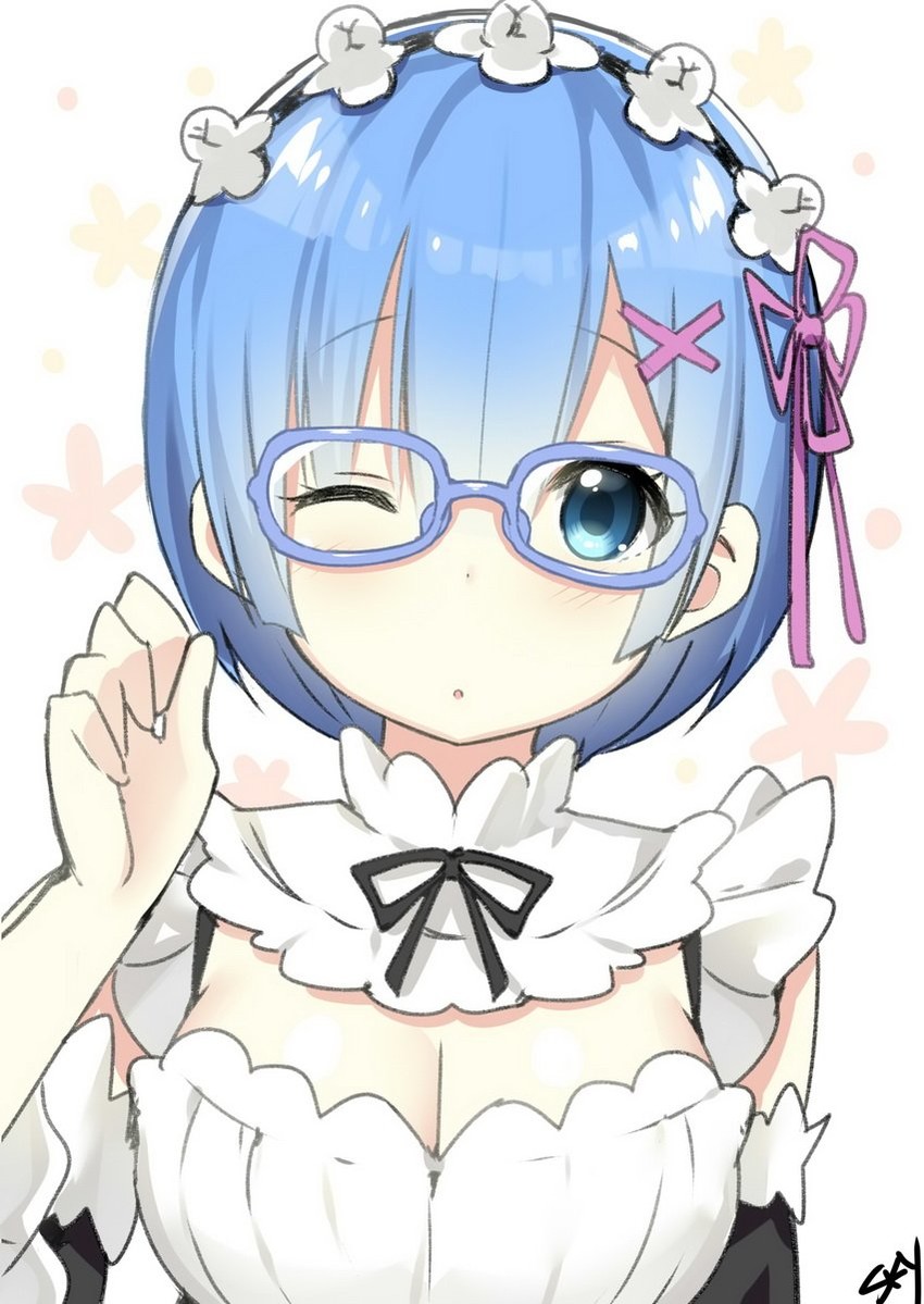rem (re:zero kara hajimeru isekai seikatsu) drawn by sky-freedom