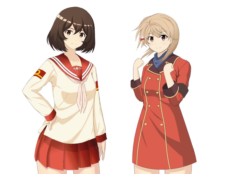 kirie and hagoromo maki (kouya no kotobuki hikoutai and 1 more) drawn by nitta_(n1k2_j7w1)