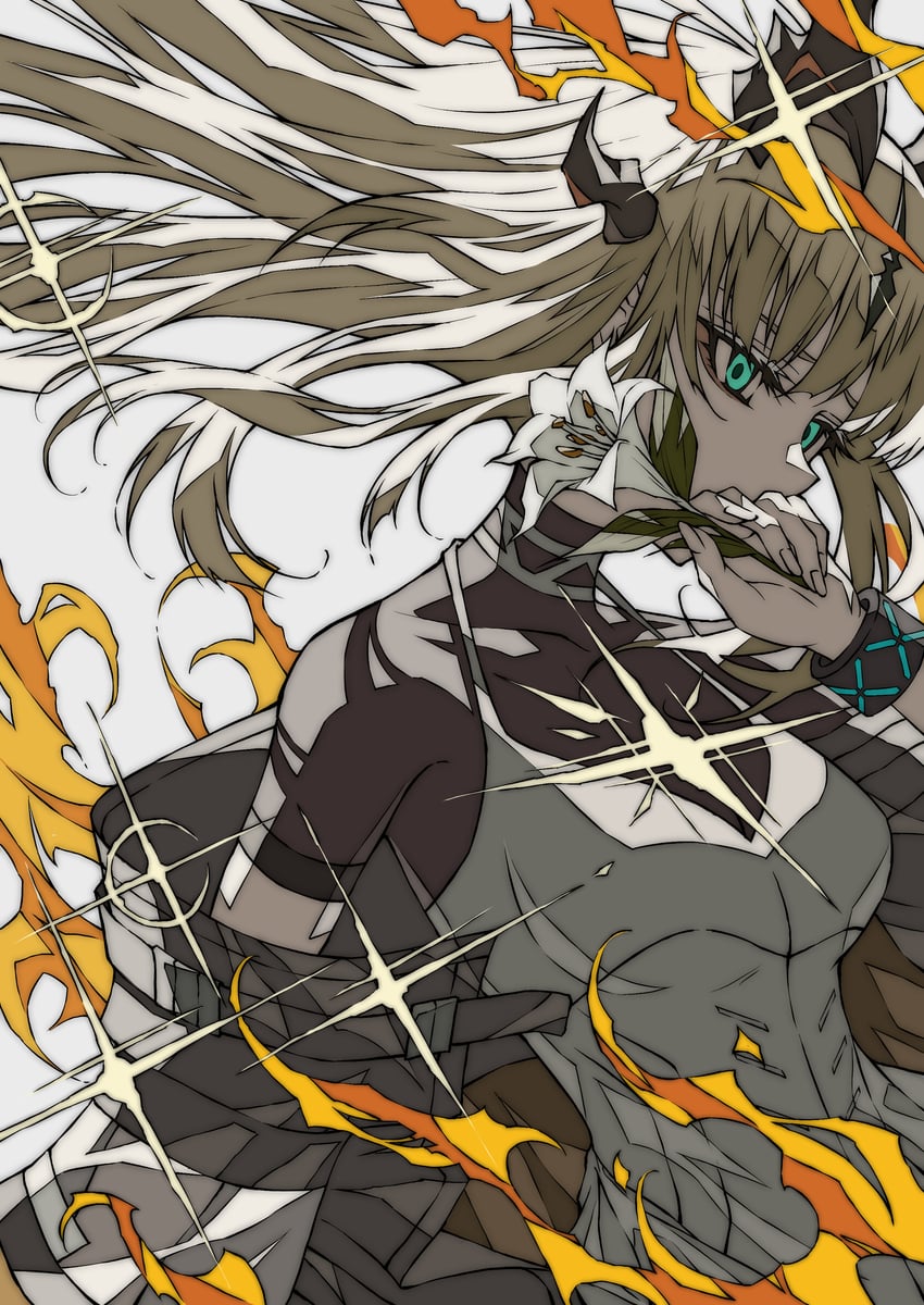 reed and reed the flame shadow (arknights) drawn by shokikanes