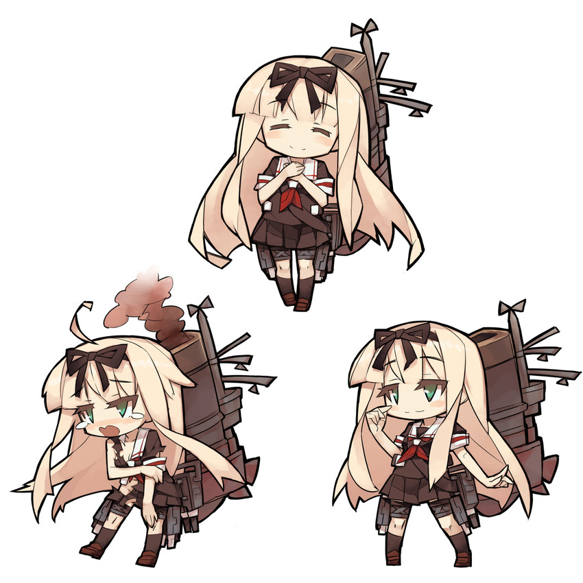 yuudachi and yuudachi kai ni (kantai collection) drawn by itsukia