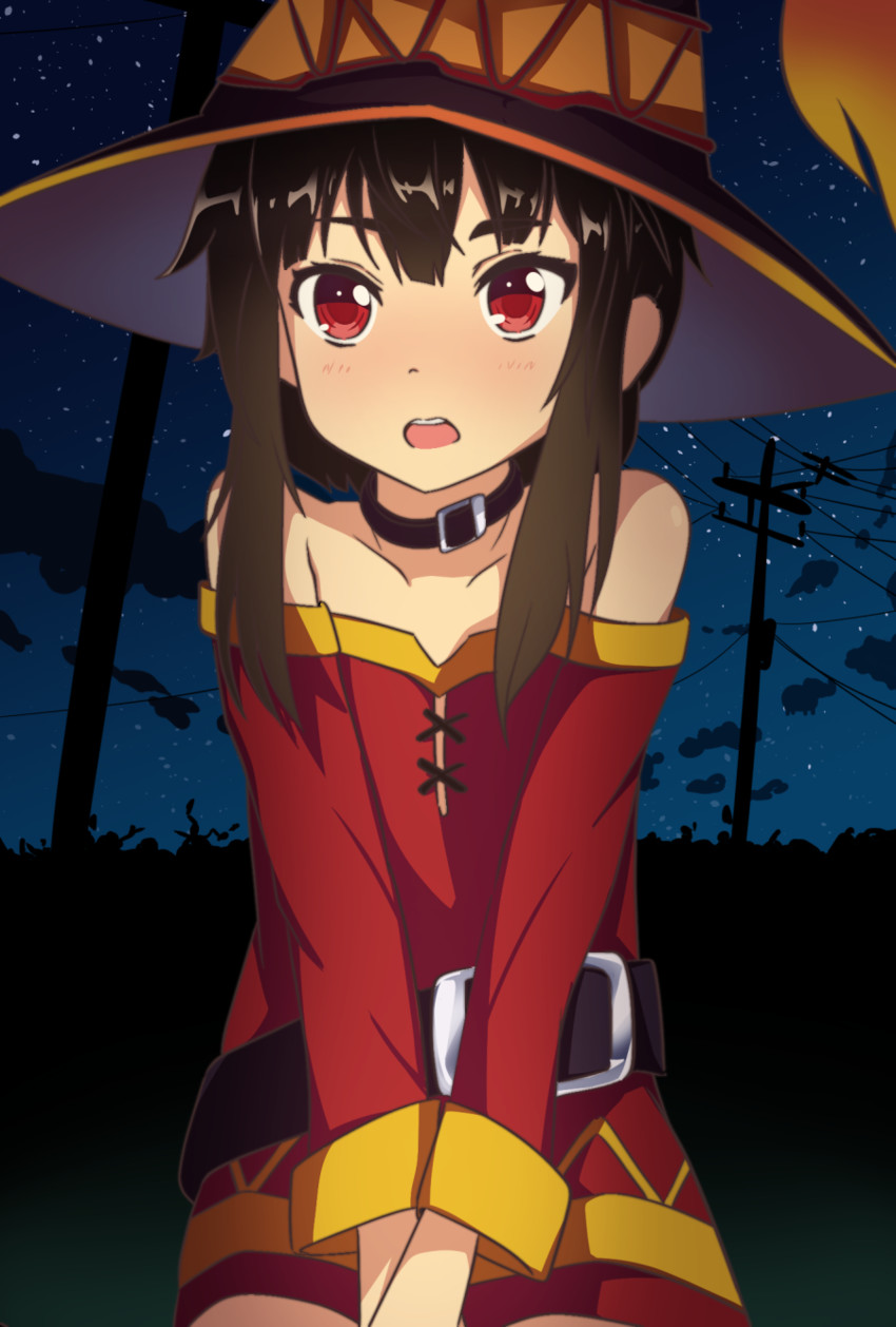 megumin (kono subarashii sekai ni shukufuku wo!) drawn by servachok