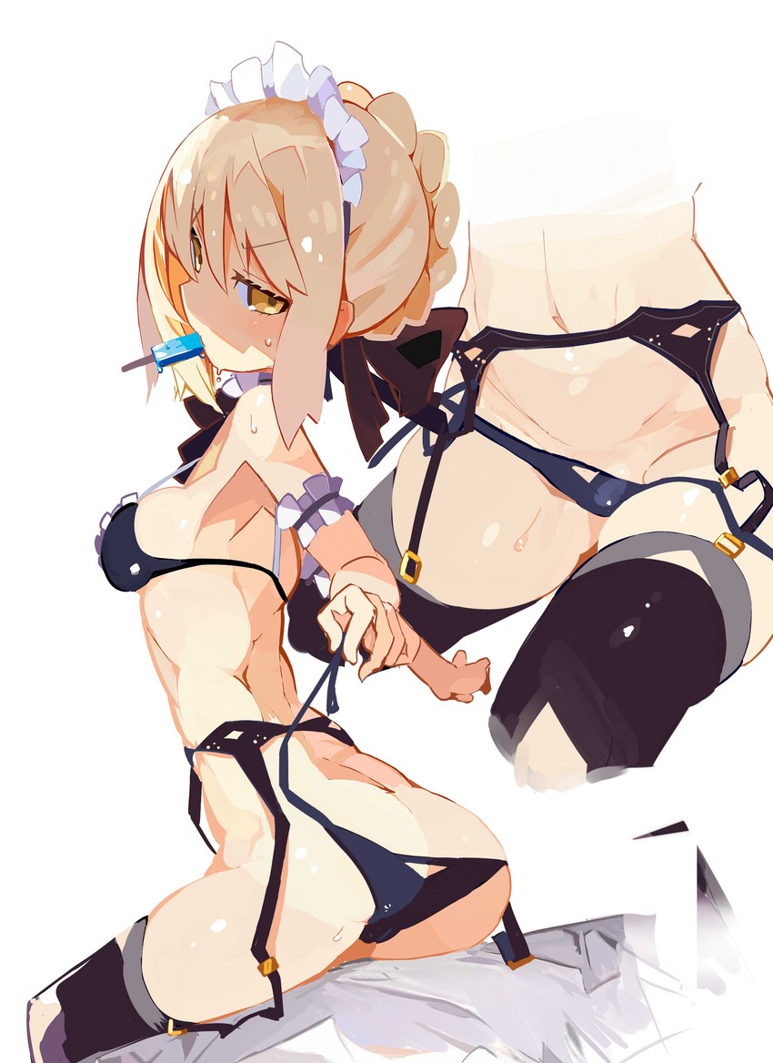 artoria pendragon and saber alter (fate and 1 more) drawn by miyakawa106
