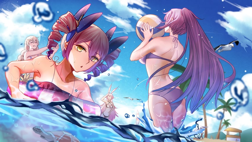 kiana kaslana, raiden mei, bronya zaychik, and yae sakura (honkai and 1 more) drawn by litte_f