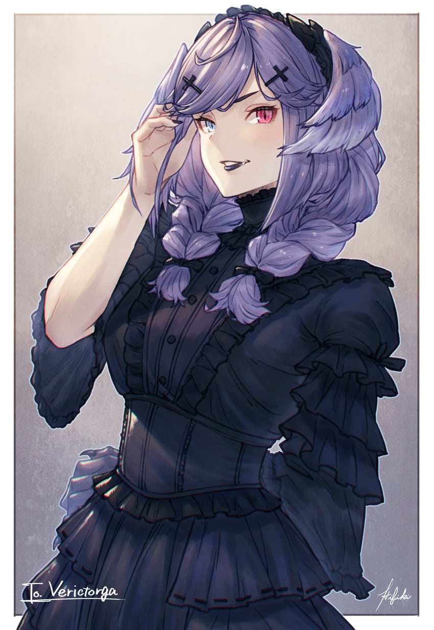 selen tatsuki (nijisanji and 1 more) drawn by ivris