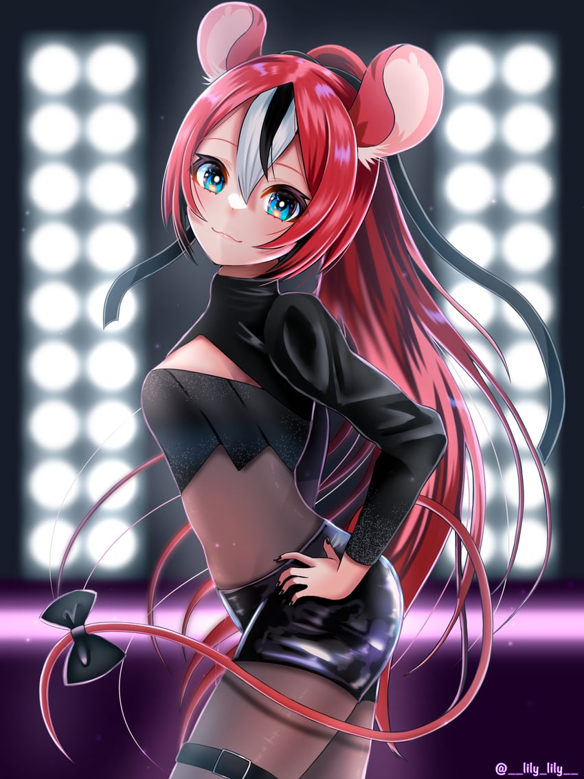 hakos baelz and blackberry baelz (hololive and 1 more) drawn by lily_lily