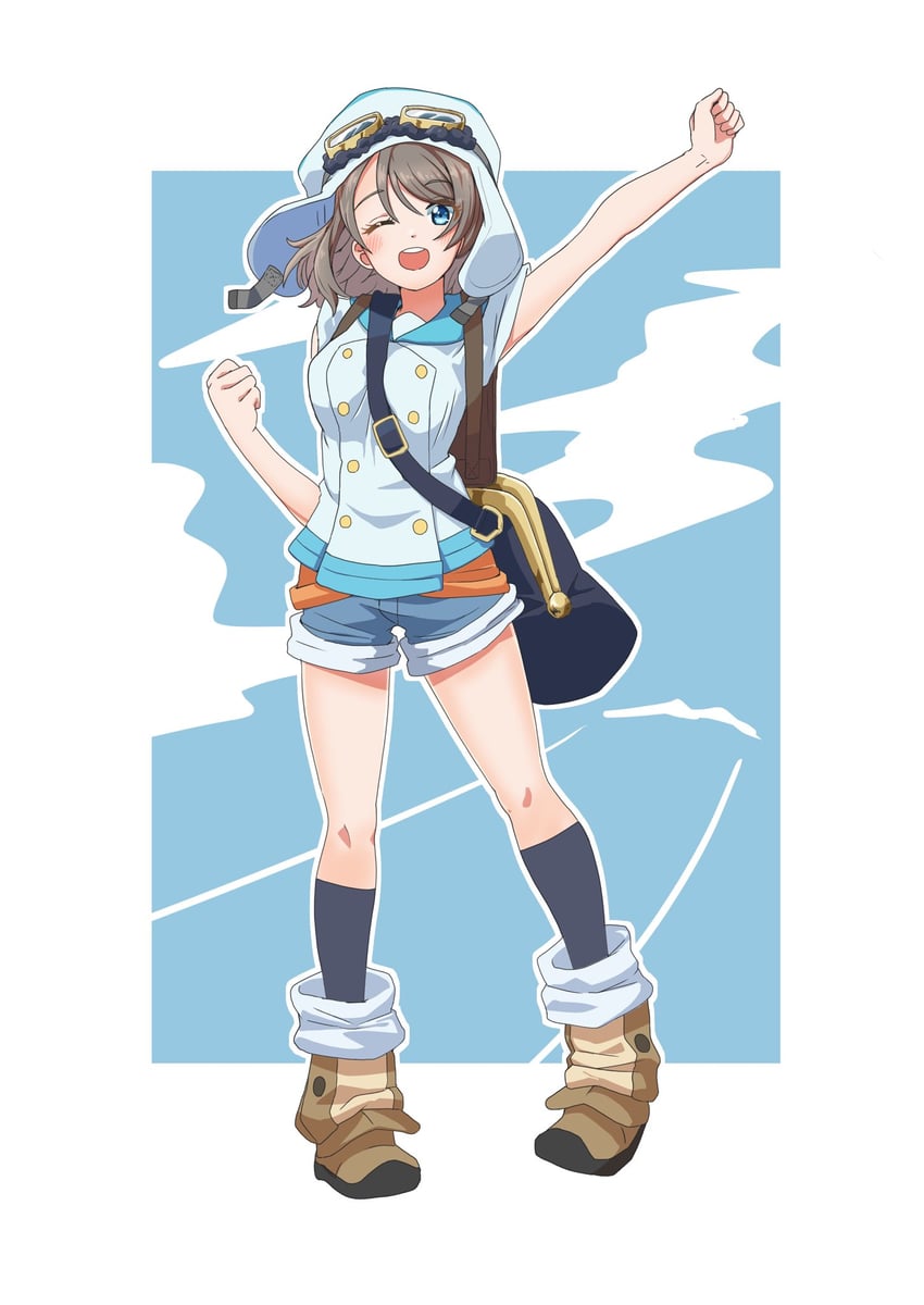 watanabe you and you (love live! and 2 more) drawn by taiyakippassion