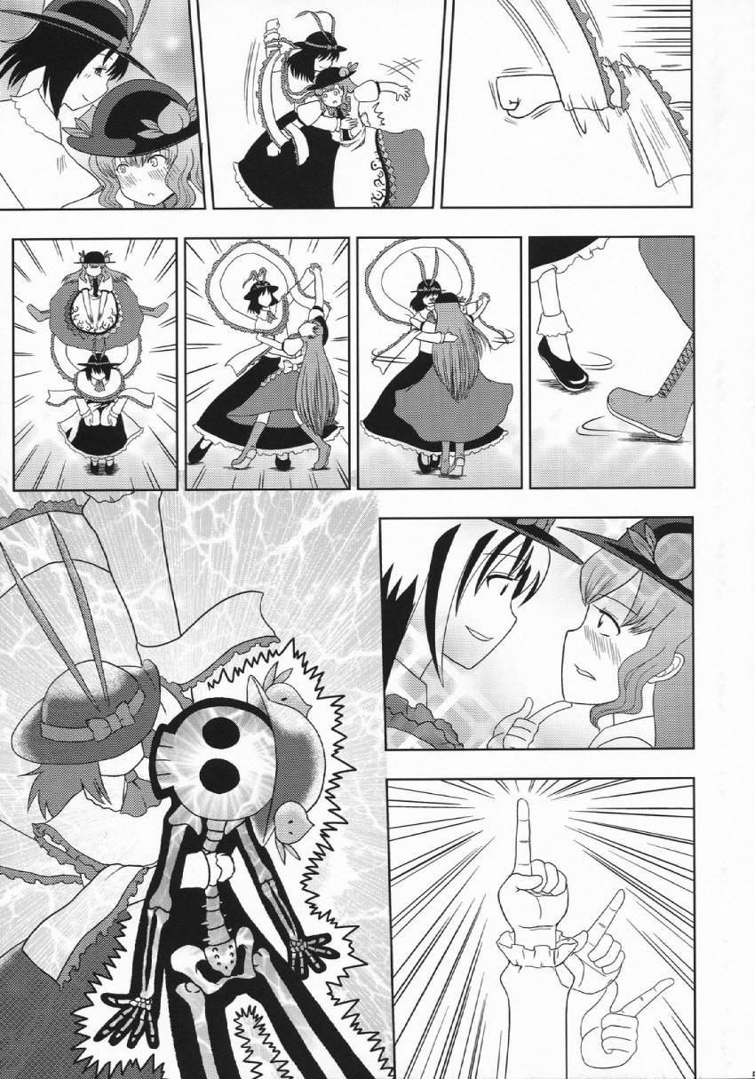 hinanawi tenshi and nagae iku (touhou) drawn by nagare_kei