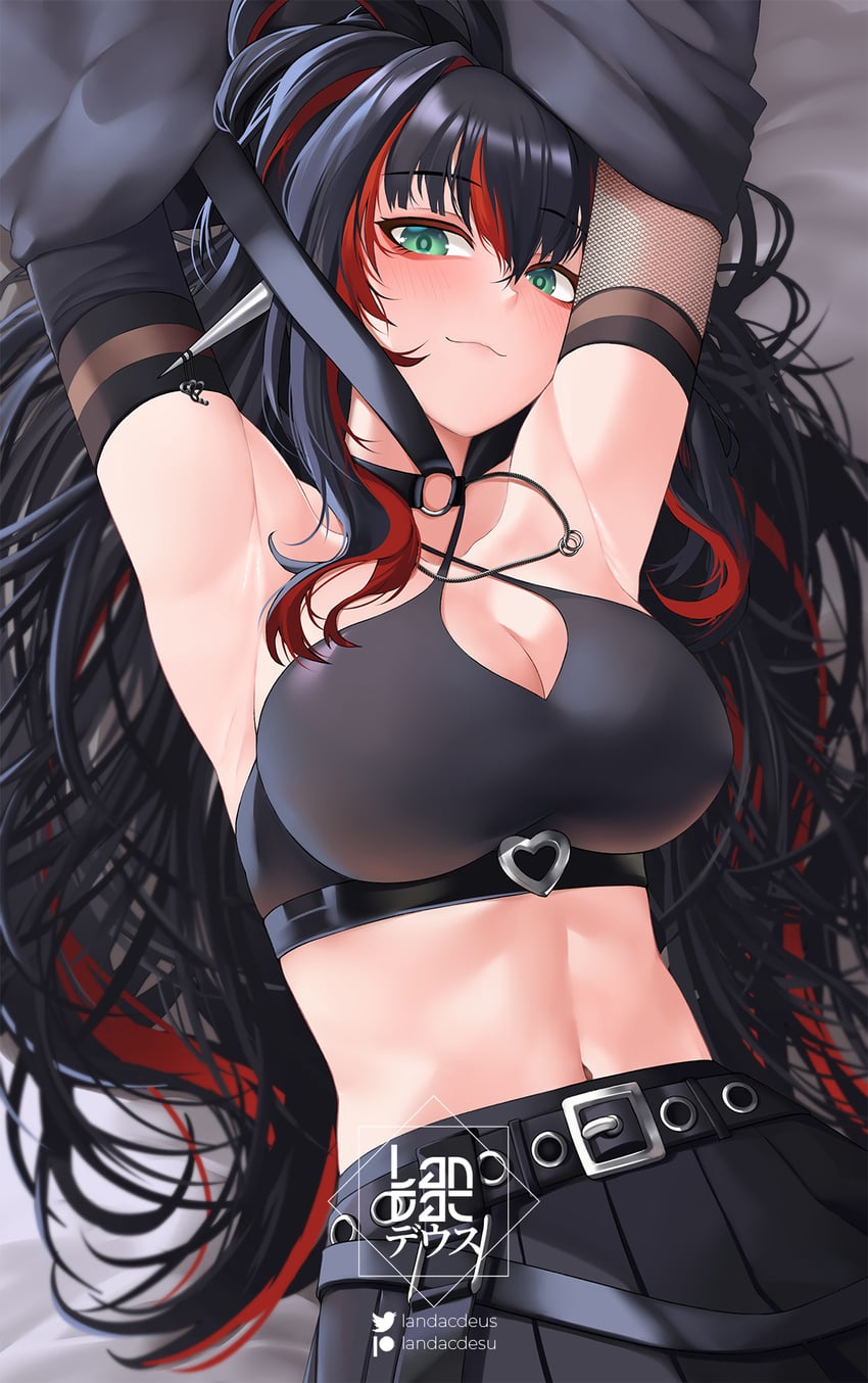 mika melatika (nijisanji and 1 more) drawn by landacdeus
