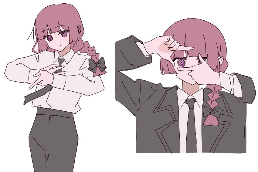 makima and hiroi kikuri (chainsaw man and 1 more) drawn by yunayuispink
