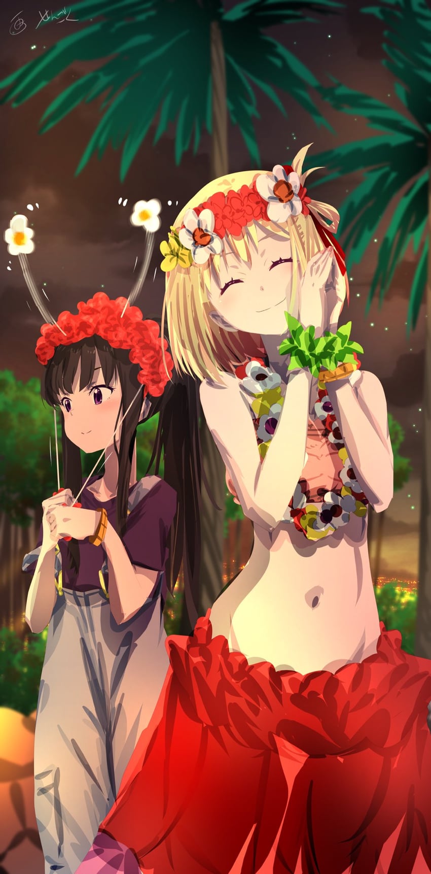 nishikigi chisato and inoue takina (lycoris recoil) drawn by sengoku_chidori