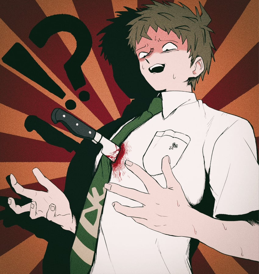 hinata hajime (danganronpa and 1 more) drawn by uri_ka55