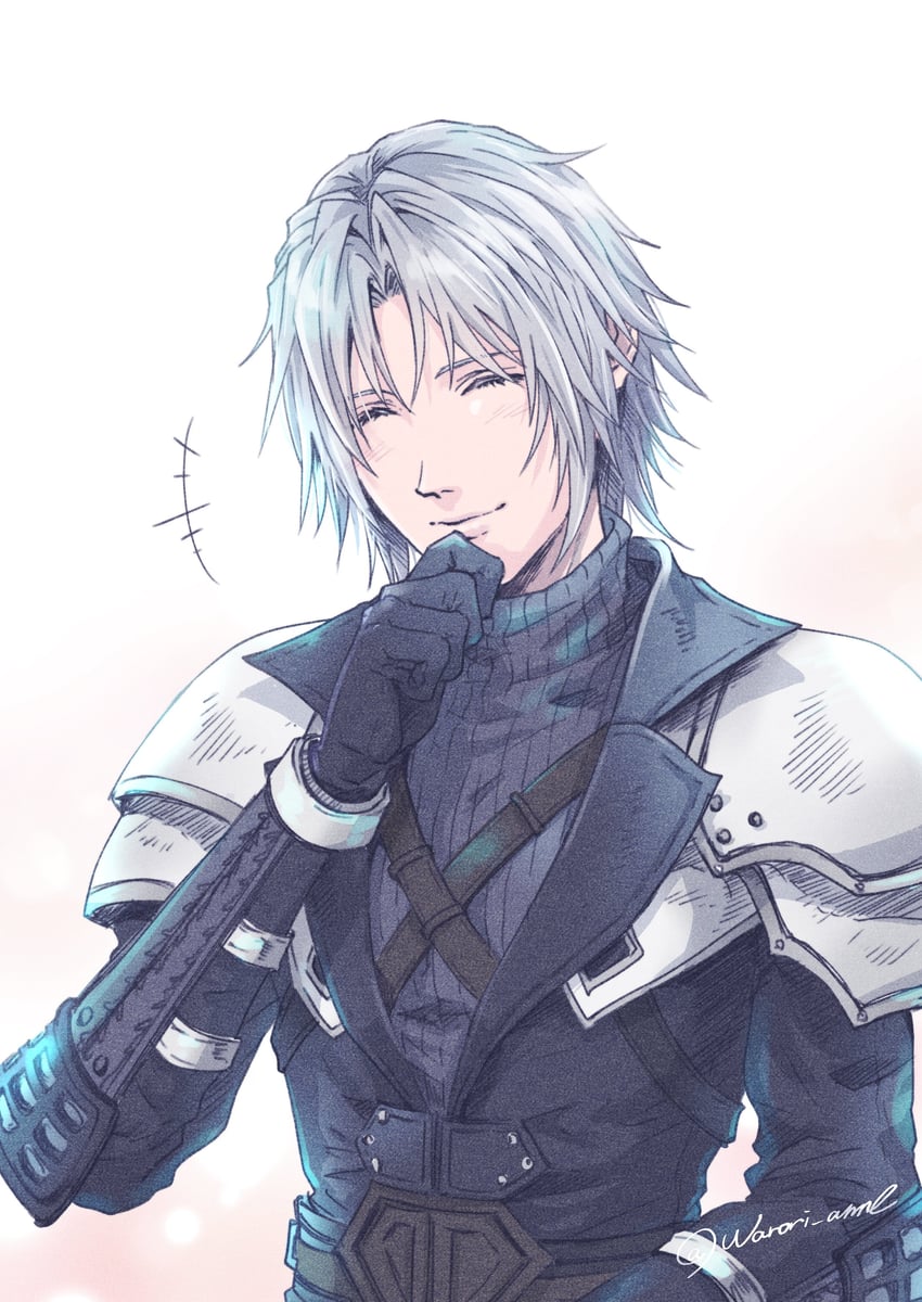 sephiroth (final fantasy and 2 more) drawn by warori_anne
