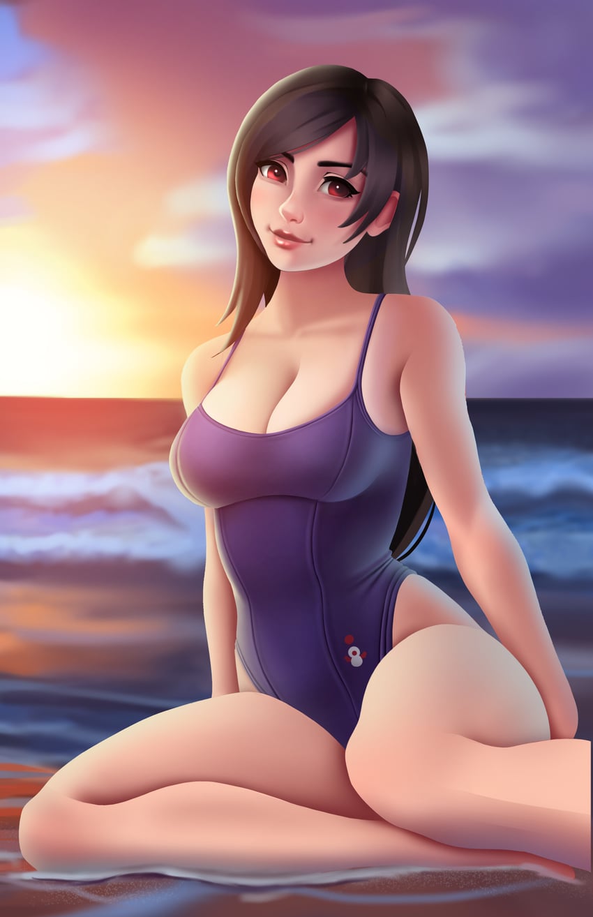 tifa lockhart (final fantasy and 1 more) drawn by jackary
