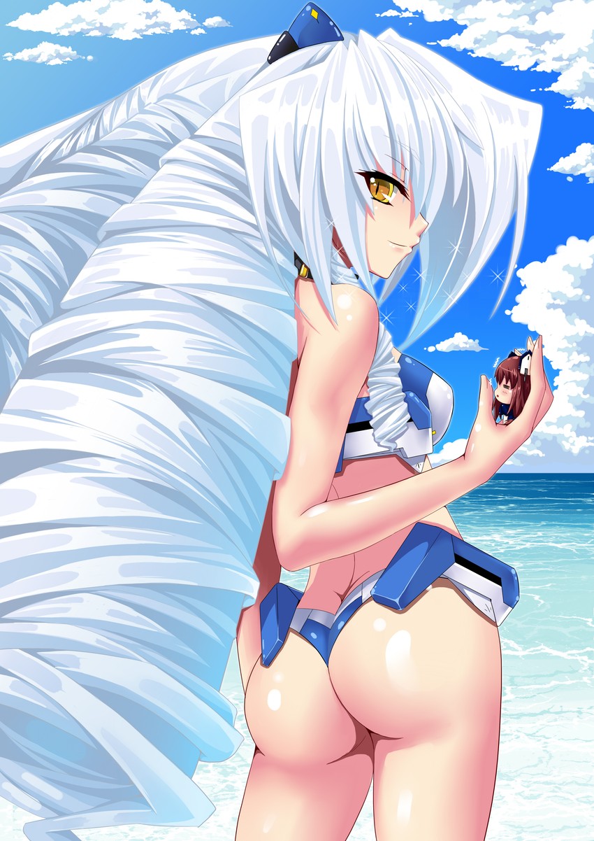 nate mitotsudaira and f. walsingham (kyoukaisenjou no horizon) drawn by mizutsuki_rei