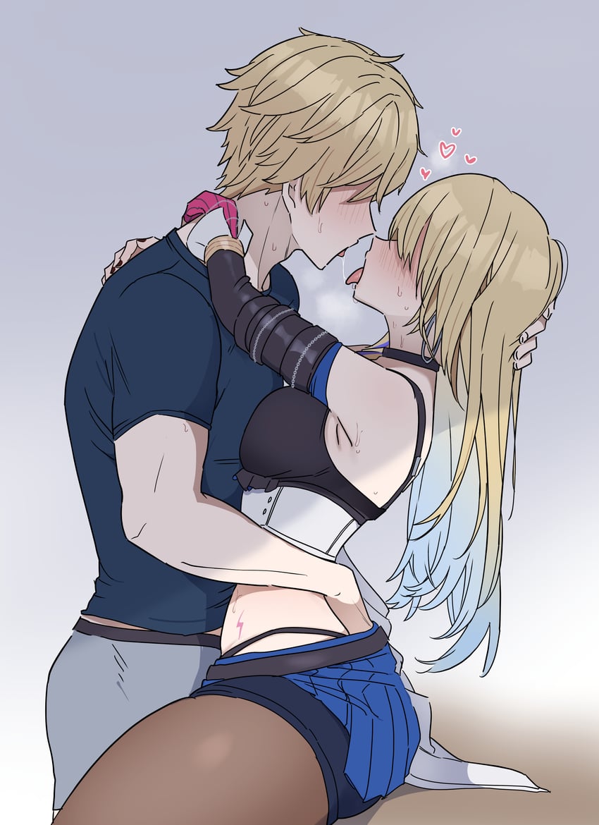 gepard landau and serval landau (honkai and 1 more) drawn by saku_no_14