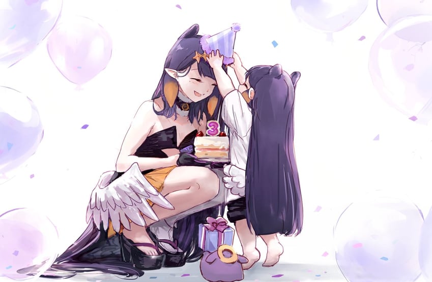 ninomae ina'nis and takodachi (hololive and 1 more) drawn by yuuyu_(777)