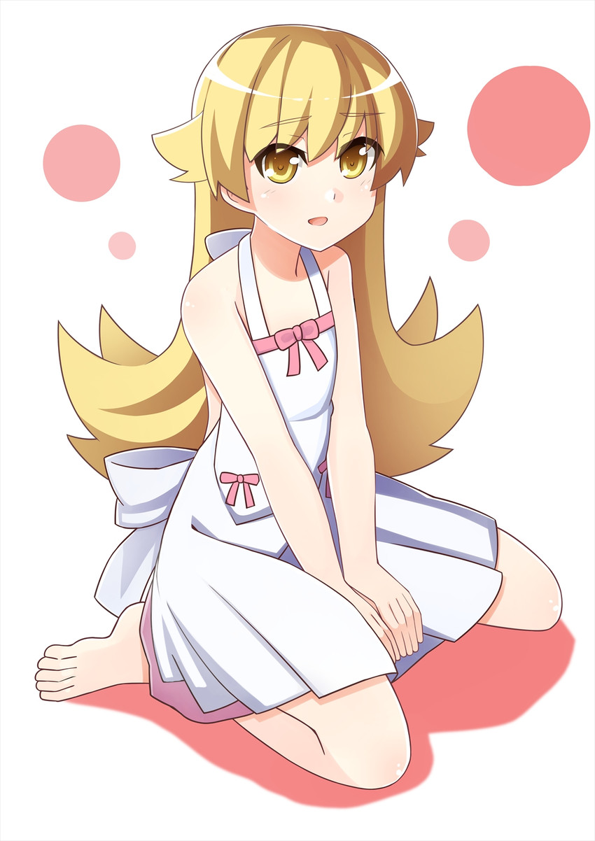 oshino shinobu (monogatari and 2 more) drawn by dacchi
