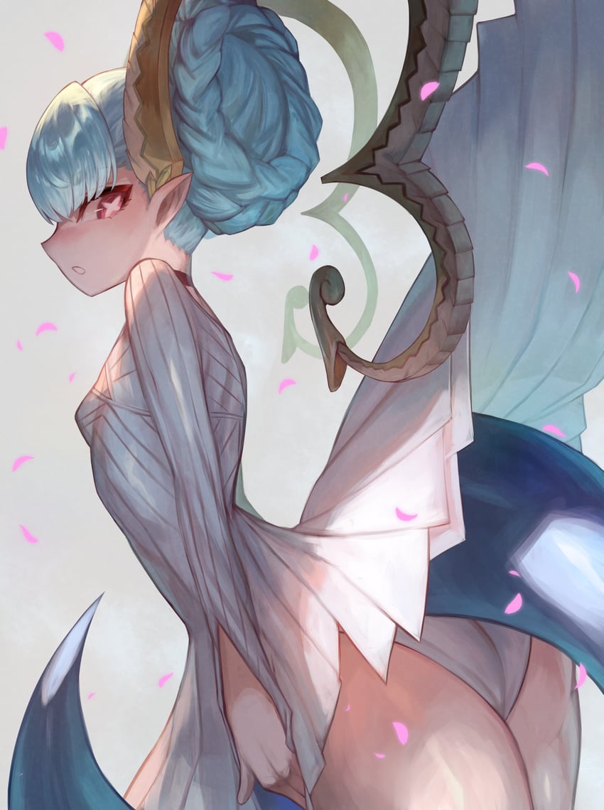 tiamat and larva tiamat (fate and 1 more) drawn by m0_chi