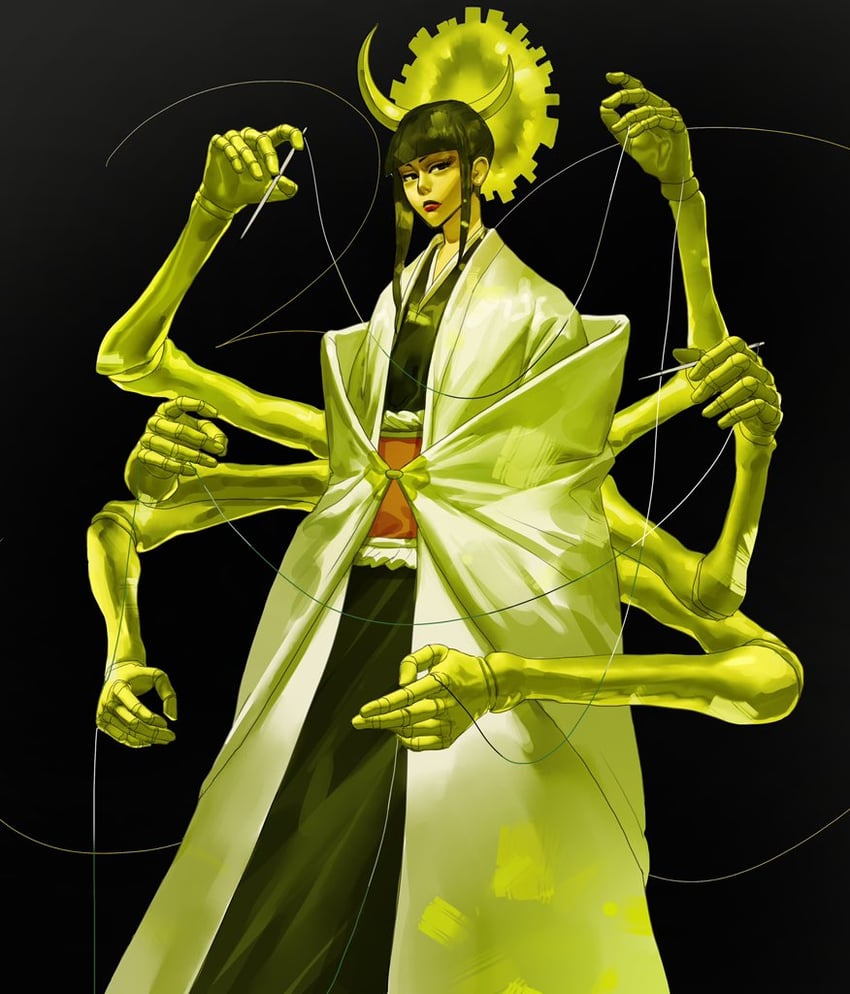 shutara senjumaru (bleach and 1 more) drawn by hieumay