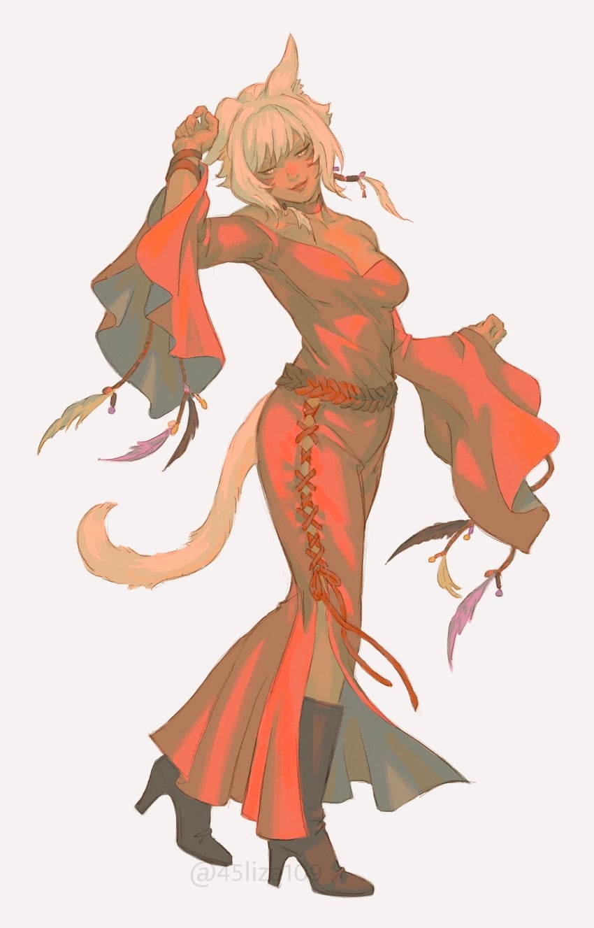 y'shtola rhul (final fantasy and 1 more) drawn by 45liza109