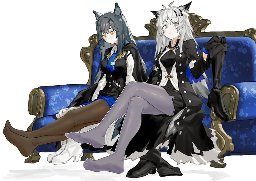 texas, lappland, and texas the omertosa (arknights) drawn by renxzd