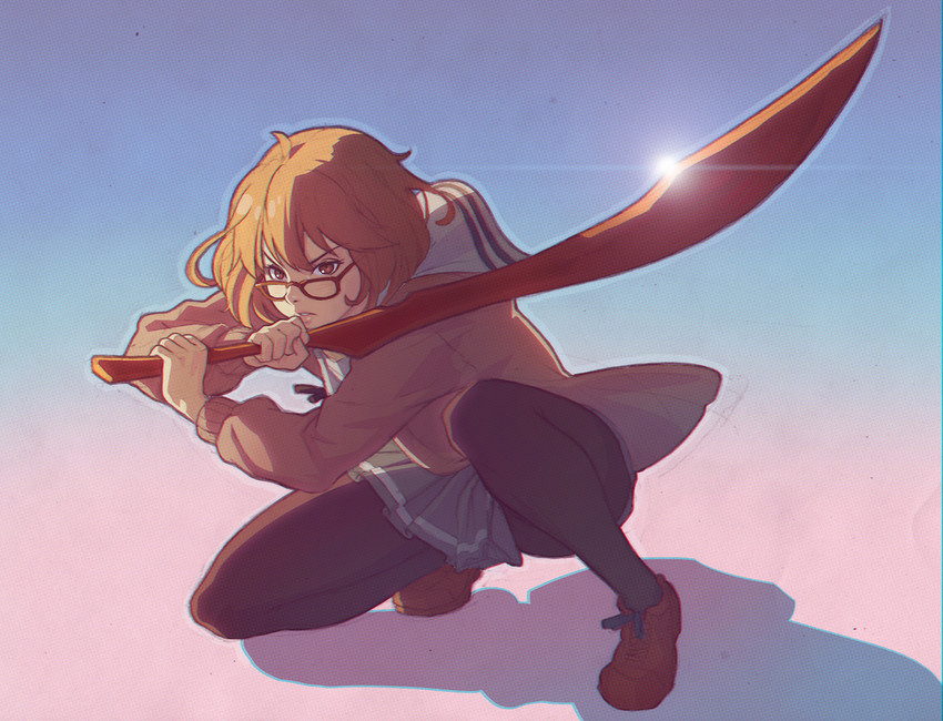 kuriyama mirai (kyoukai no kanata and 1 more) drawn by ilya_kuvshinov